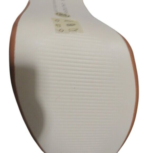 Chinese Laundry Triple Major Black Patent Leather Peep Toe Patterned Heels sz 8 - Picture 12 of 14